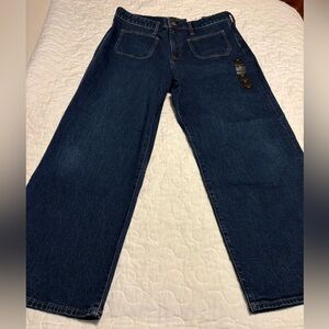Women’s J Crew Denim Dark Blue Jeans 31 Curvy Full Length Slim Wide Leg. NWT